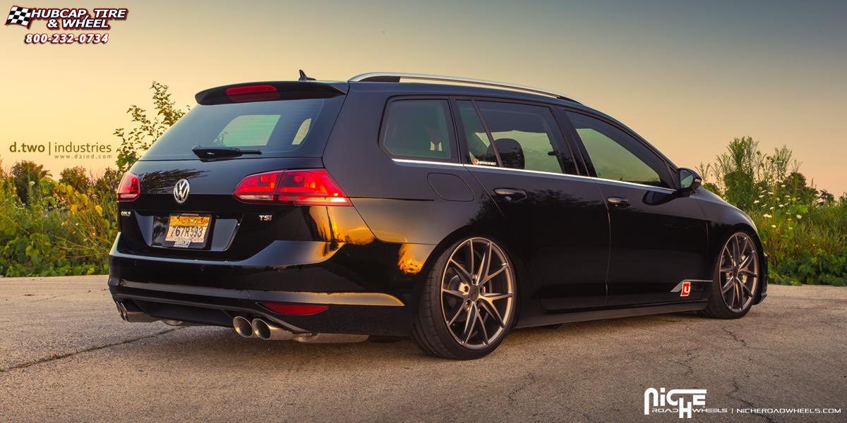 vehicle gallery/volkswagen golf niche misano m116  Anthracite wheels and rims